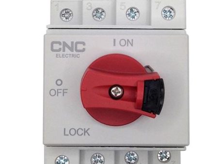 CNC YCISC8-32XPV 2 DC 1000 Isolator Switch 4P, 32A, 1000VDC with Lockable Handle For Cheap