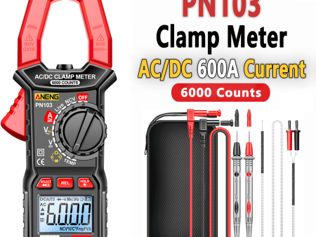 ANENG PN103 Clamp Digital Meter Multimeter 600A AC Current AC DC Voltage Tester on Sale