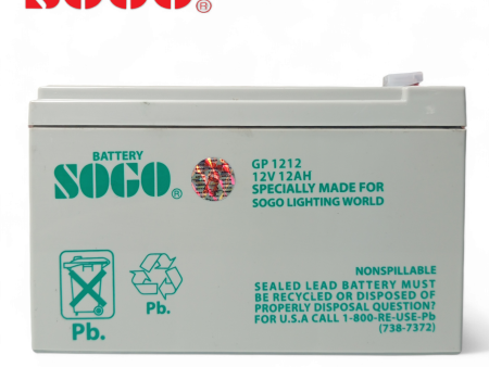 SOGO Rechargeable Dry Battery 12V 12A For Sale