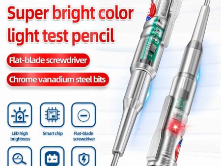 Aneng B14 Electrical Pen 24-250V Portable Tester Screwdriver Probe With Indicator Light Sound and Light Alarm Test Pen Tools Online