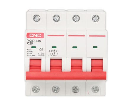 CNC YCB7-63N 4P AC MCB Circuit Breaker Supply