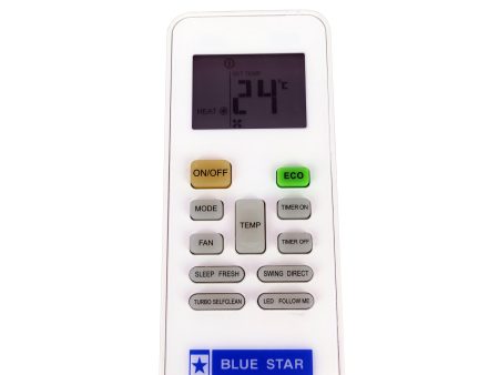 Replacement Air Conditioner Remote for BLUE STAR Model RG52E2 BGEF Hot on Sale