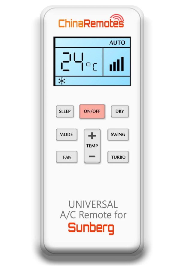 Universal Air Conditioner Remote for Sunberg AirCons ✅ Sale